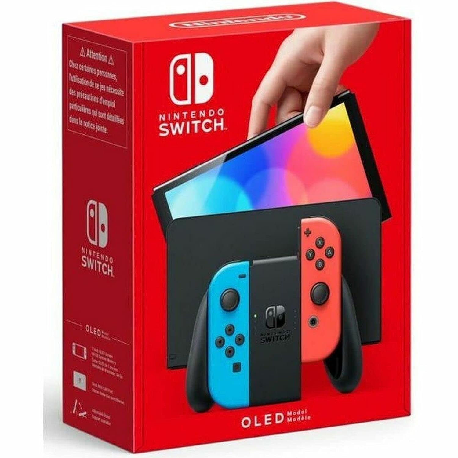 NEW Nintendo Switch OLED Red & Blue Handheld Console Game 64GB , With Accessories