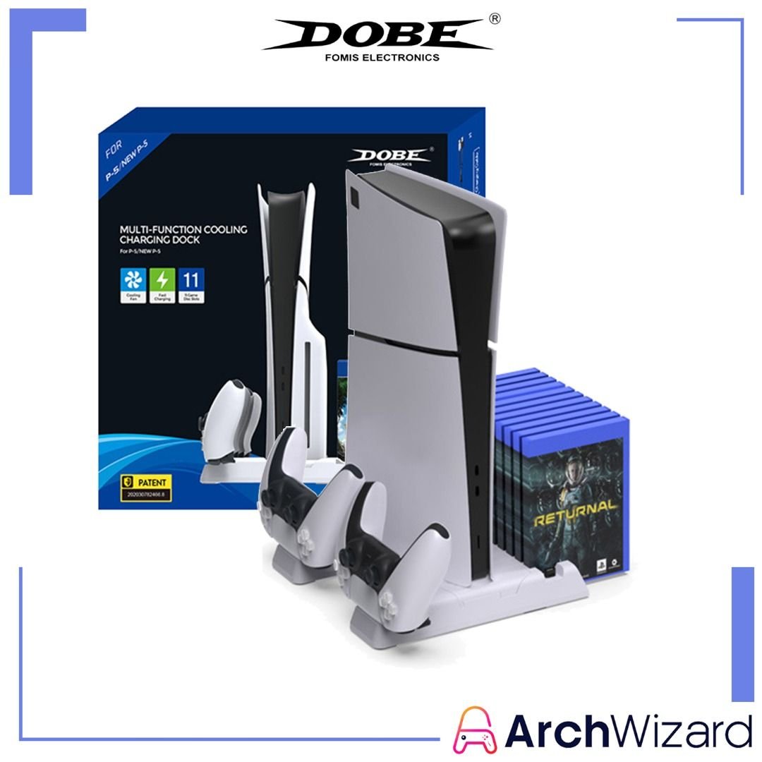 DOBE Multifunctional Cooling Charging Stand for PS5/New PS5 slim - Image 3
