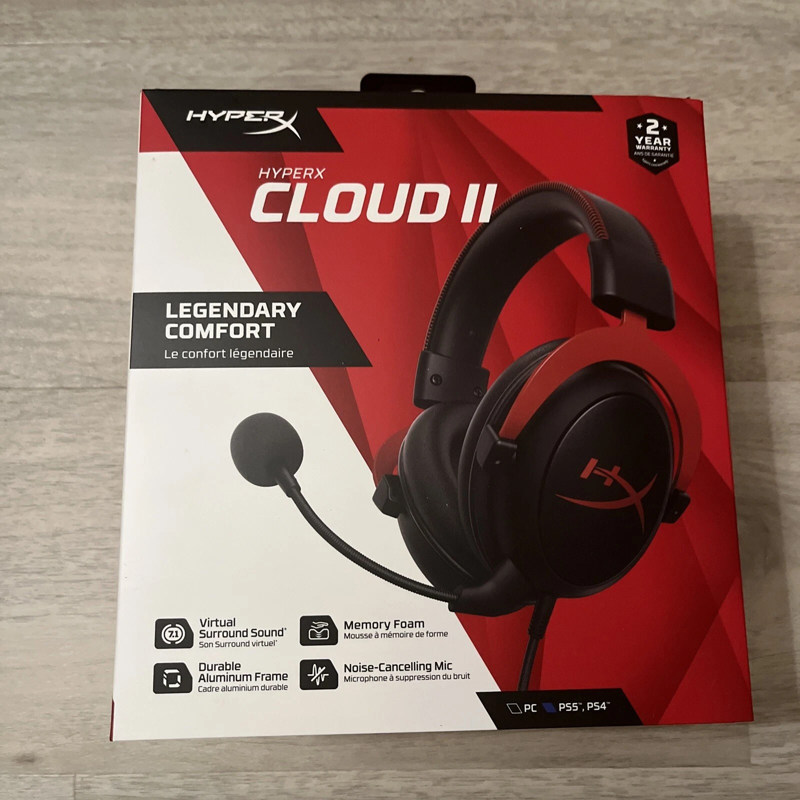 HYPERX Cloud II Gaming Headset for PS5, PS4, PC, & Nintendo Switch | Multipurpose