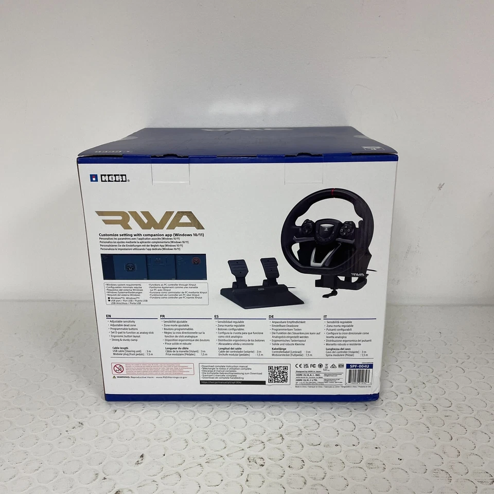 HORI Racing Wheel Apex for Playstation 5, PlayStation 4 and PC - Officially Licensed by Sony - Compatible with Gran Turismo 7 - Image 5